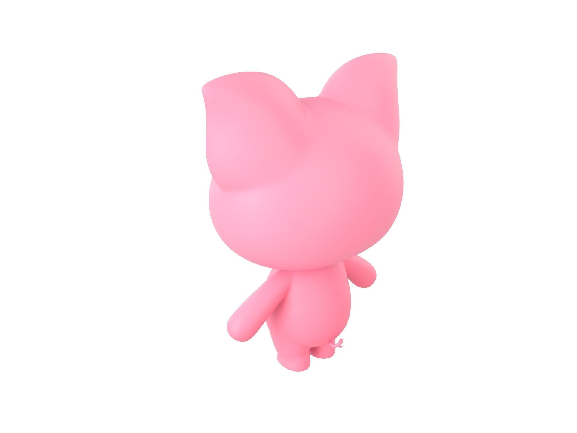 Character054 Rigged Pig 3D model_10