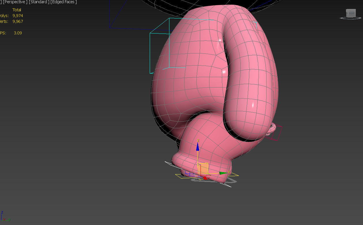 Character054 Rigged Pig 3D model_33