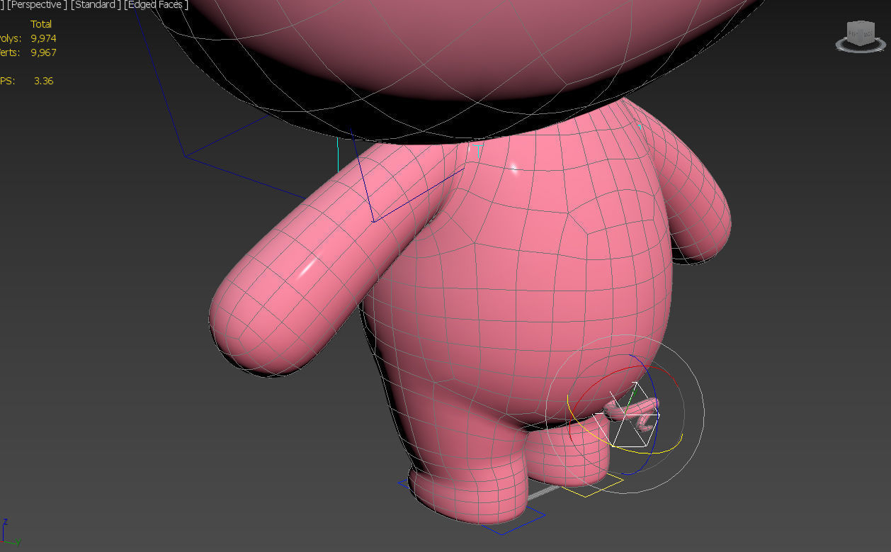 Character054 Rigged Pig 3D model_29