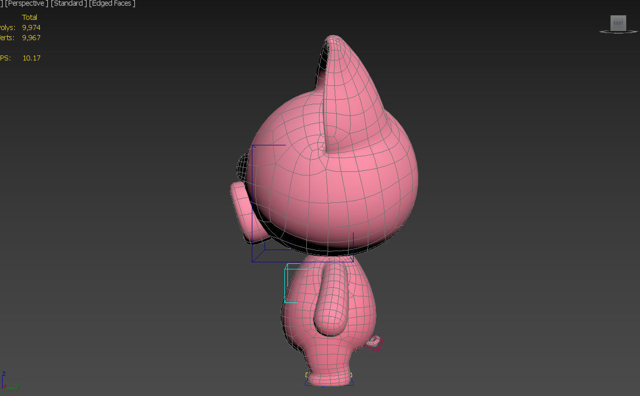Character054 Rigged Pig 3D model_25