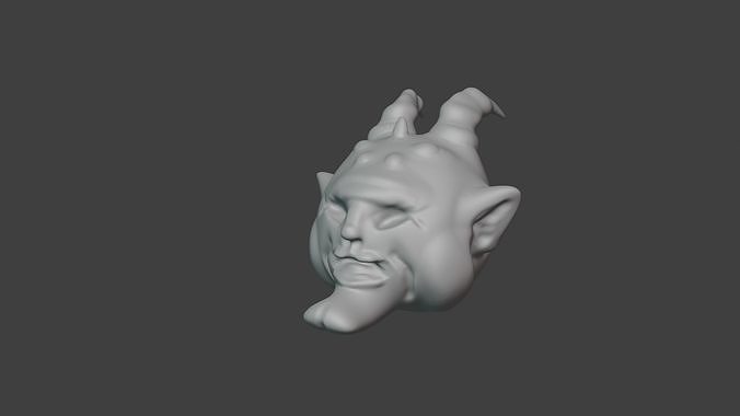 Fat demon 3D print free Free 3D print model