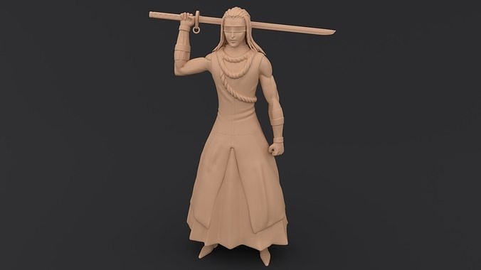 Kaname Tosen - Bleach 3D Print Model 3D print model