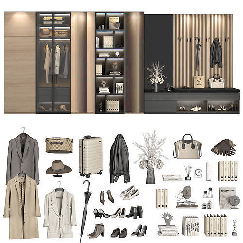Entryway furniture 99 part 1 3D model