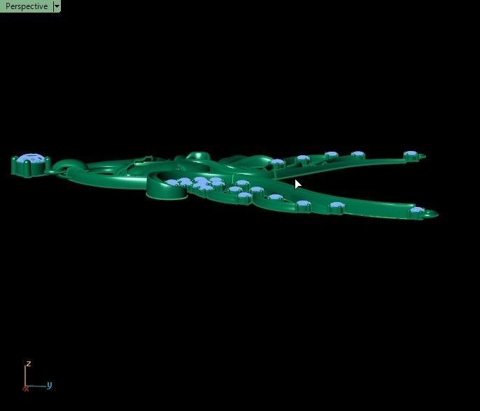 Magerit emerald necklace 3D print model_10