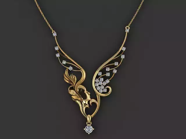 Magerit emerald necklace 3D print model