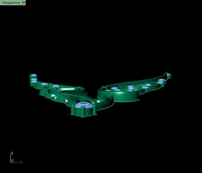 Magerit emerald necklace 3D print model_11