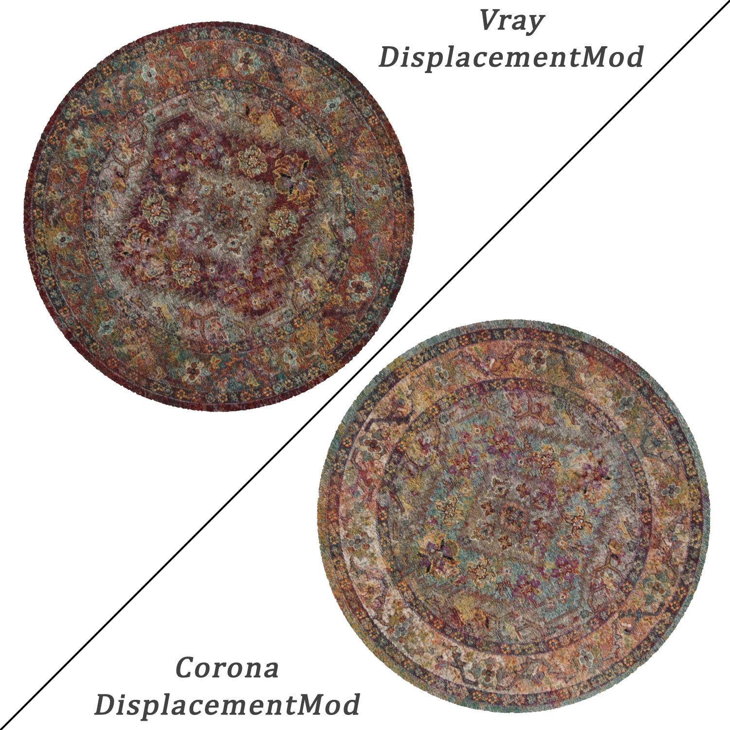 Round Rug Set 68 3D model_1