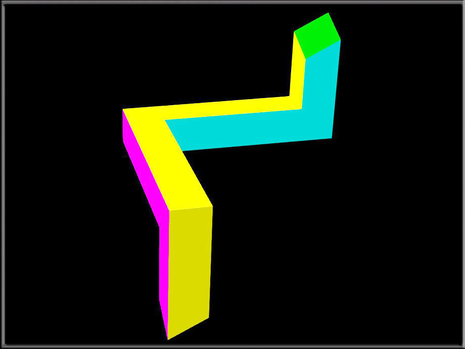 Impossible Geometry - Penrose triangle Low-poly 3D model_3