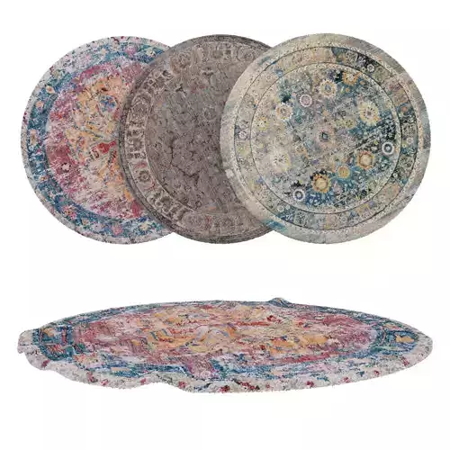 Round Rug Set 70
