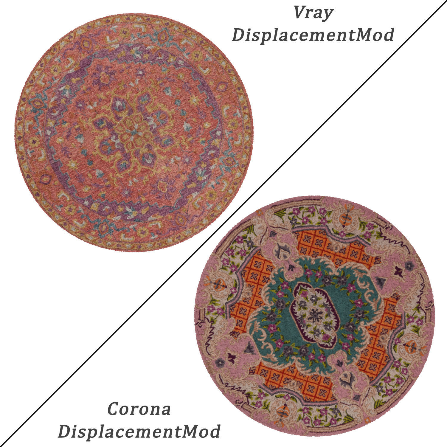 Round Rug Set 71 3D model_1