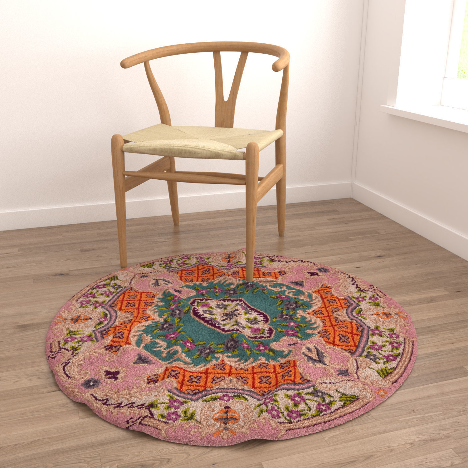 Round Rug Set 71 3D model_3