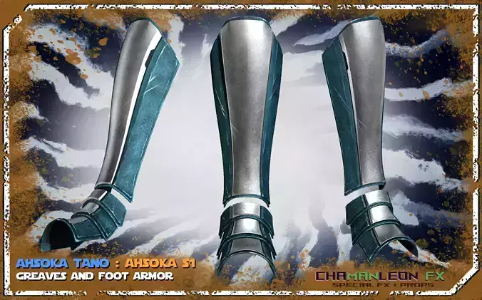 Ahsoka Tano Shin Greaves The Mandalorian Cosplay 3D print model