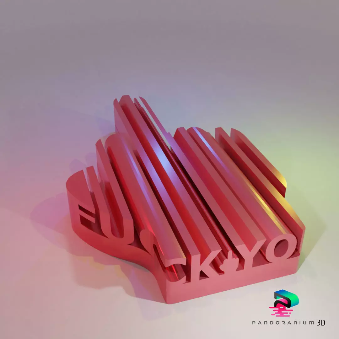 3D Word Shape - Fuck You 3D print model_0