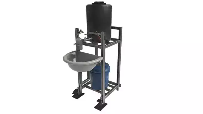 Foot Operated Hand Wash with Sink