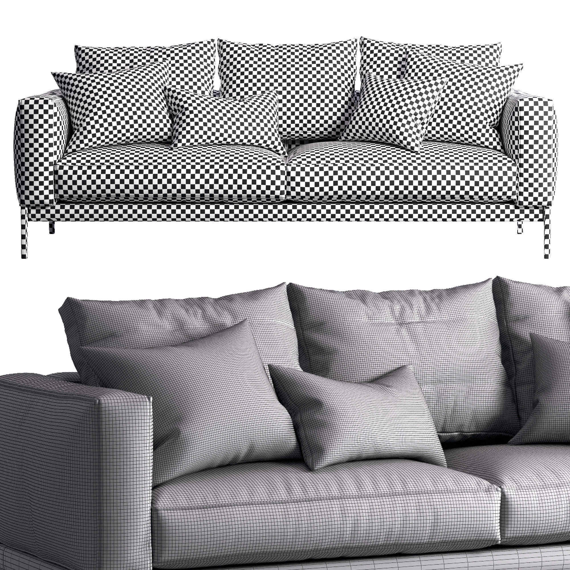 Flexform Sofa Romeo 3D model_4