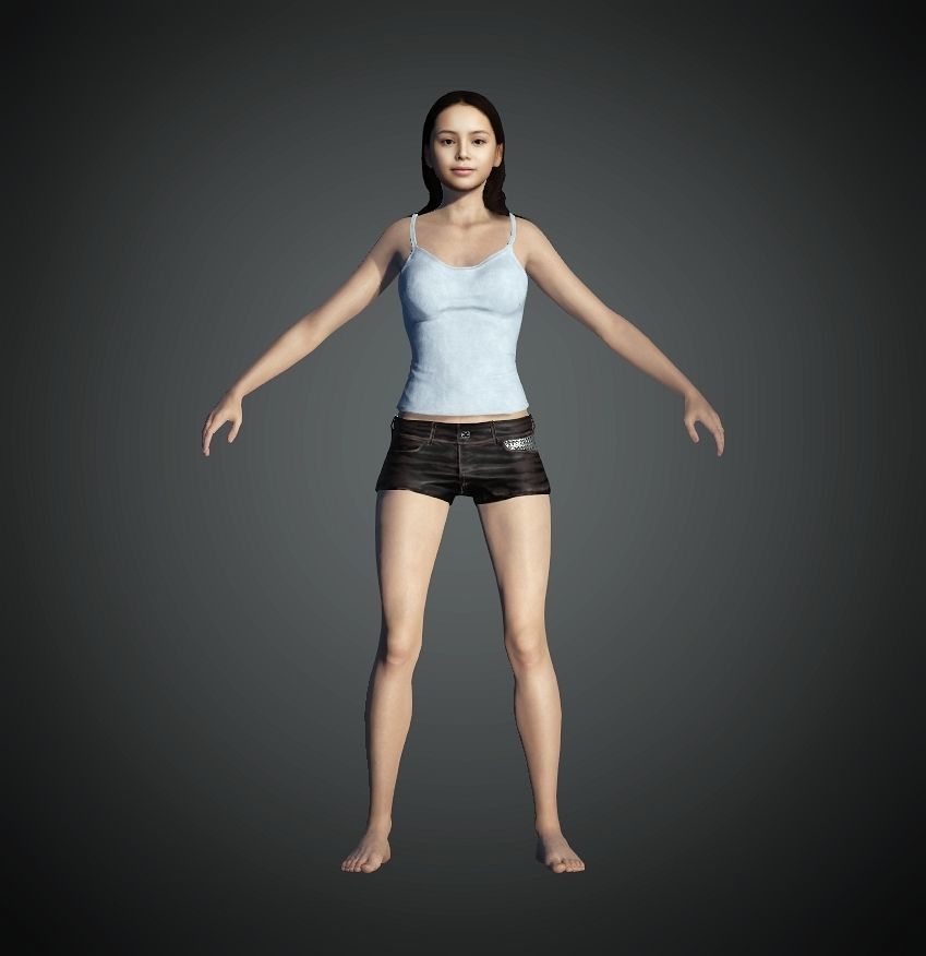 Unity Digital Human HS006 Free 3D model_1