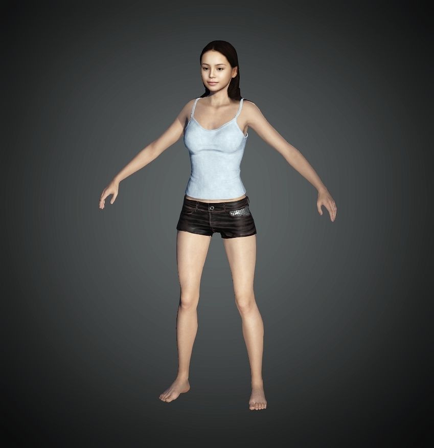 Unity Digital Human HS006 Free 3D model_4