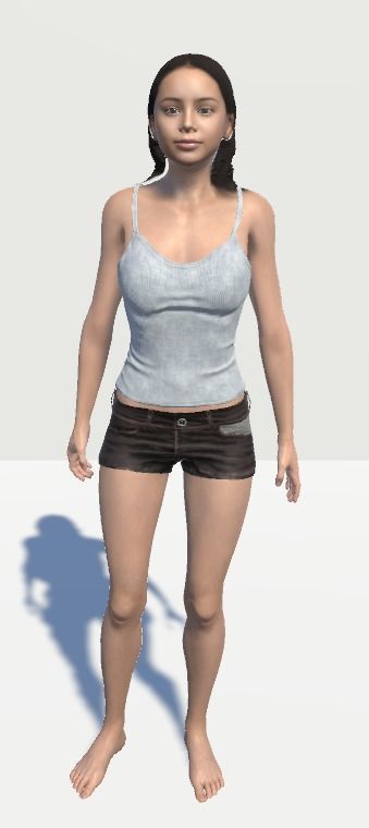 Unity Digital Human HS006 Free 3D model_12