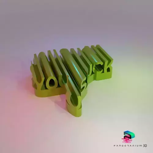 3D Word Shape - You Suck 3D print model