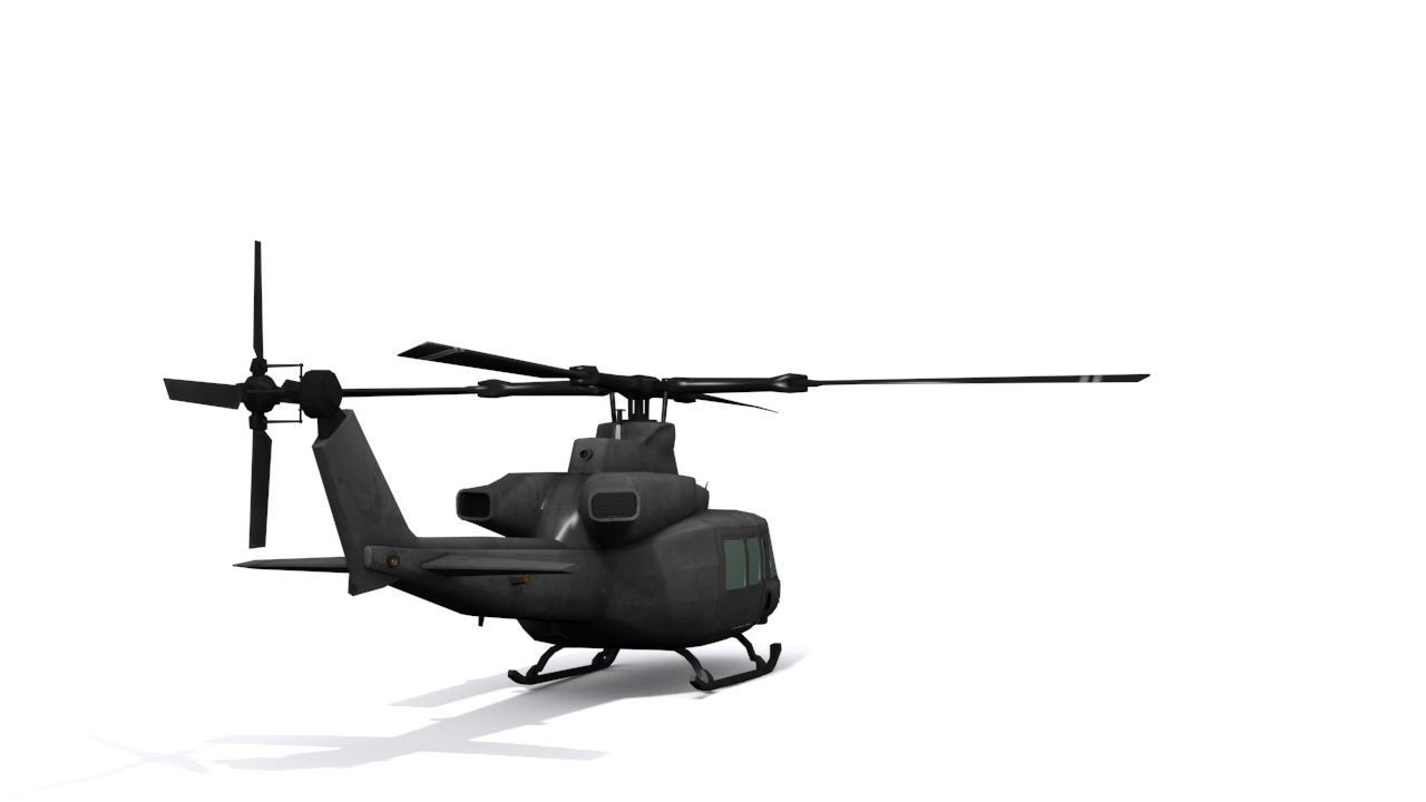 UH 1 Y Venom Low-poly 3D model_3