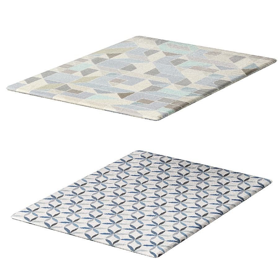 Rugs colection 80 textures Low-poly 3D model_1