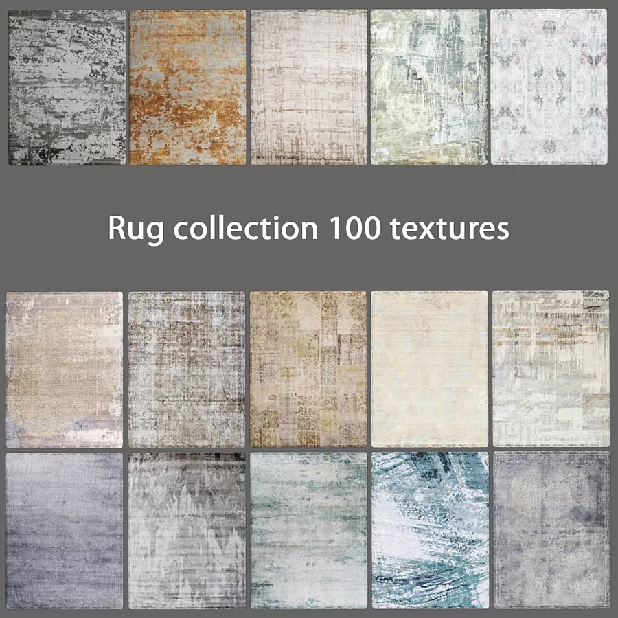 Rugs colection 100 textures 3D model_0