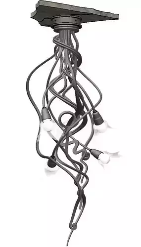 Chandelier twisted 3D model