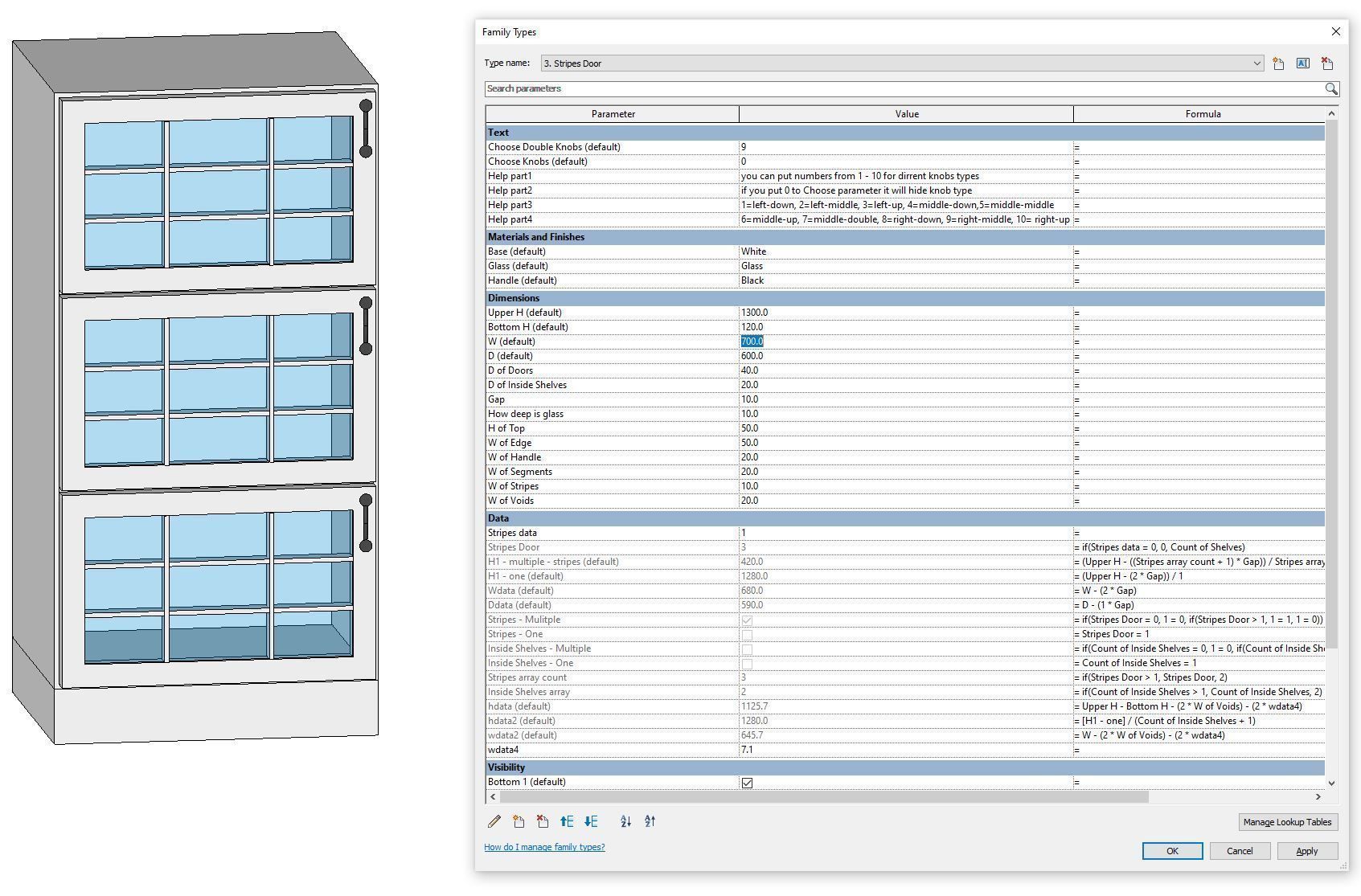 KITCHEN CABINETS - revit family - million possibilities Low-poly 3D model_13