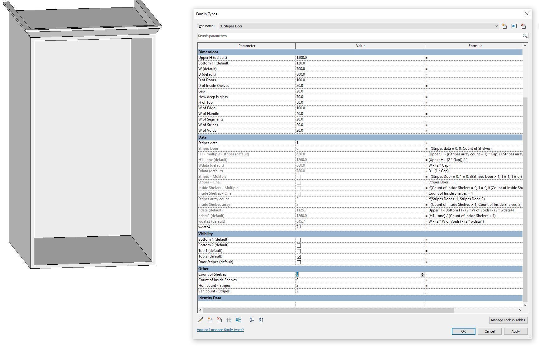 KITCHEN CABINETS - revit family - million possibilities Low-poly 3D model_25