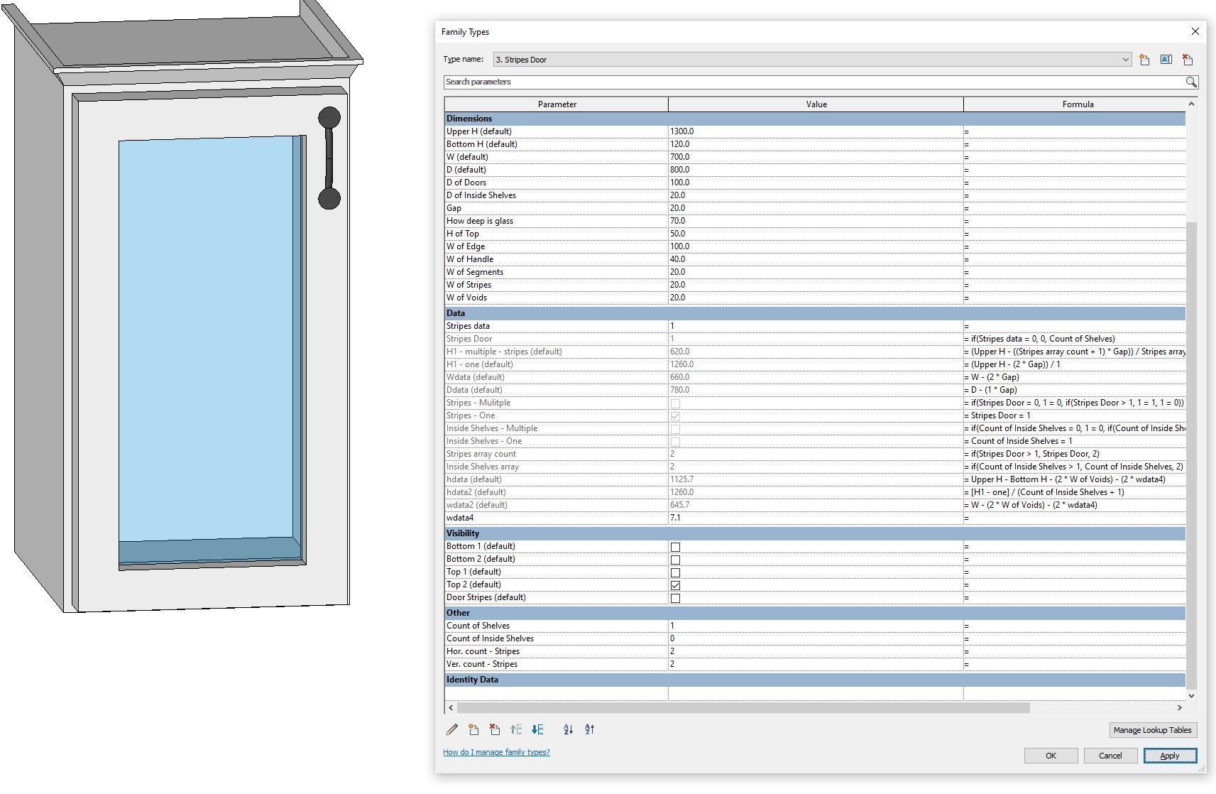 KITCHEN CABINETS - revit family - million possibilities Low-poly 3D model_26