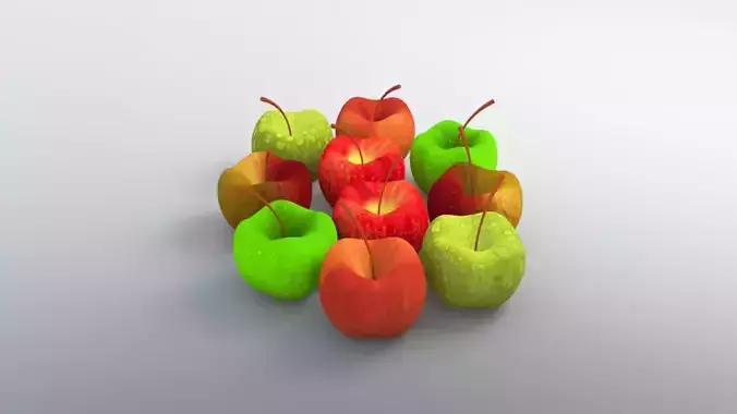Apple Model with FFD - 3x3x3 modifier