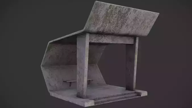 Soviet Concrete Bus Stop