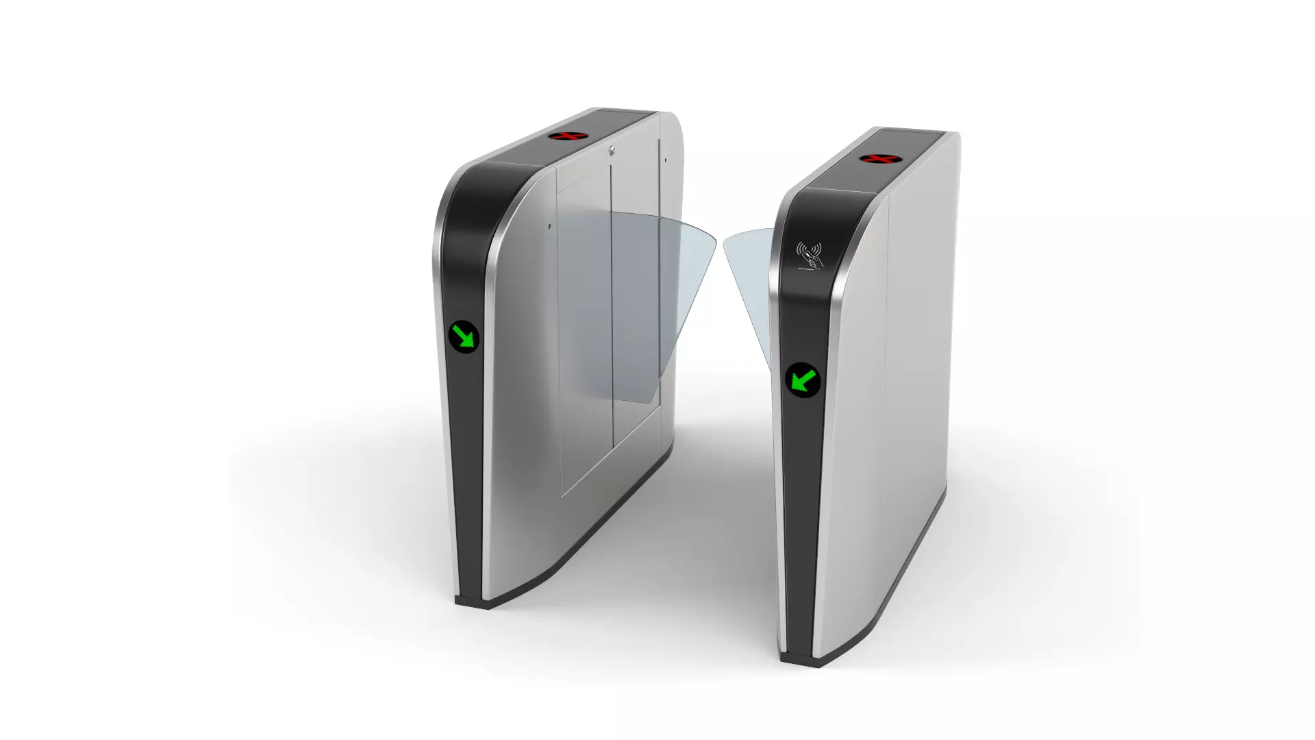 Automatic Turnstiles Gate 3D model_0