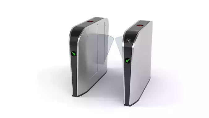 Automatic Turnstiles Gate 3D model