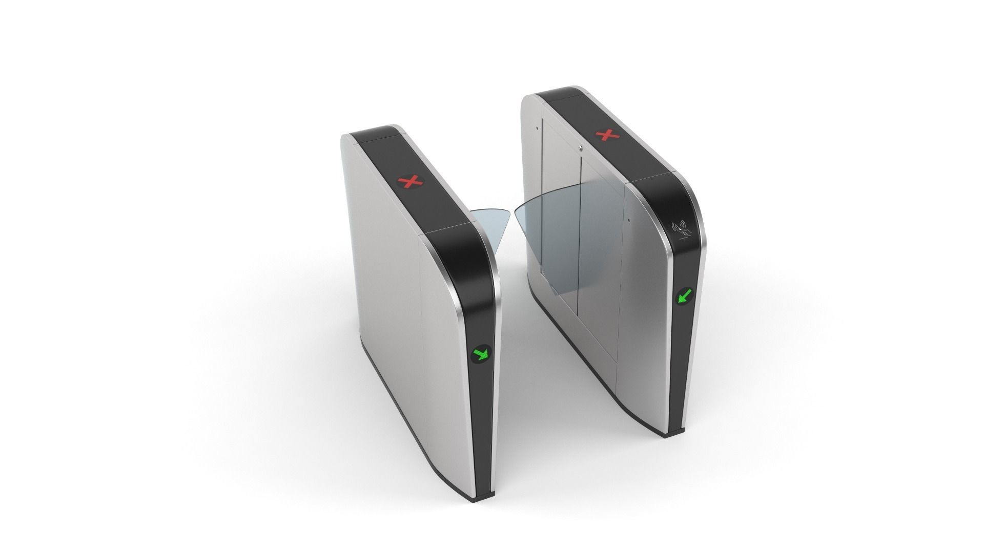 Automatic Turnstiles Gate 3D model_2