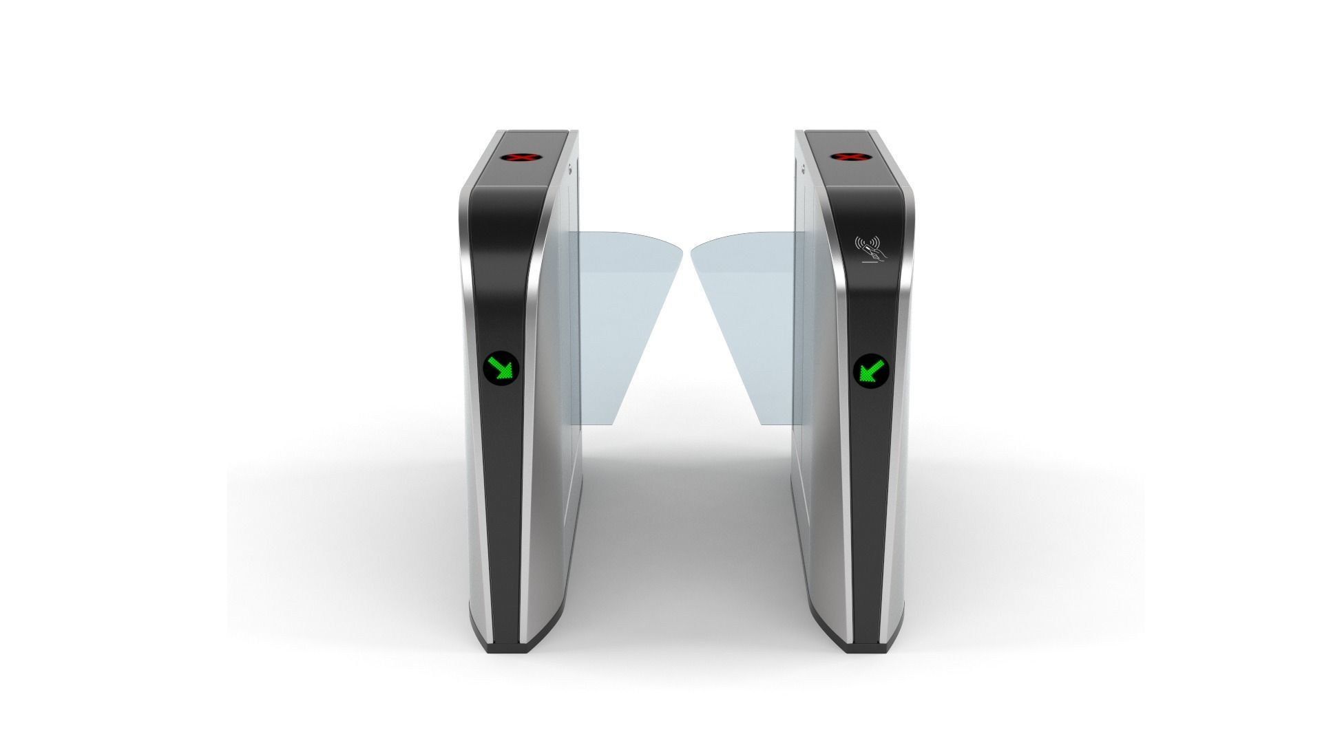 Automatic Turnstiles Gate 3D model_1