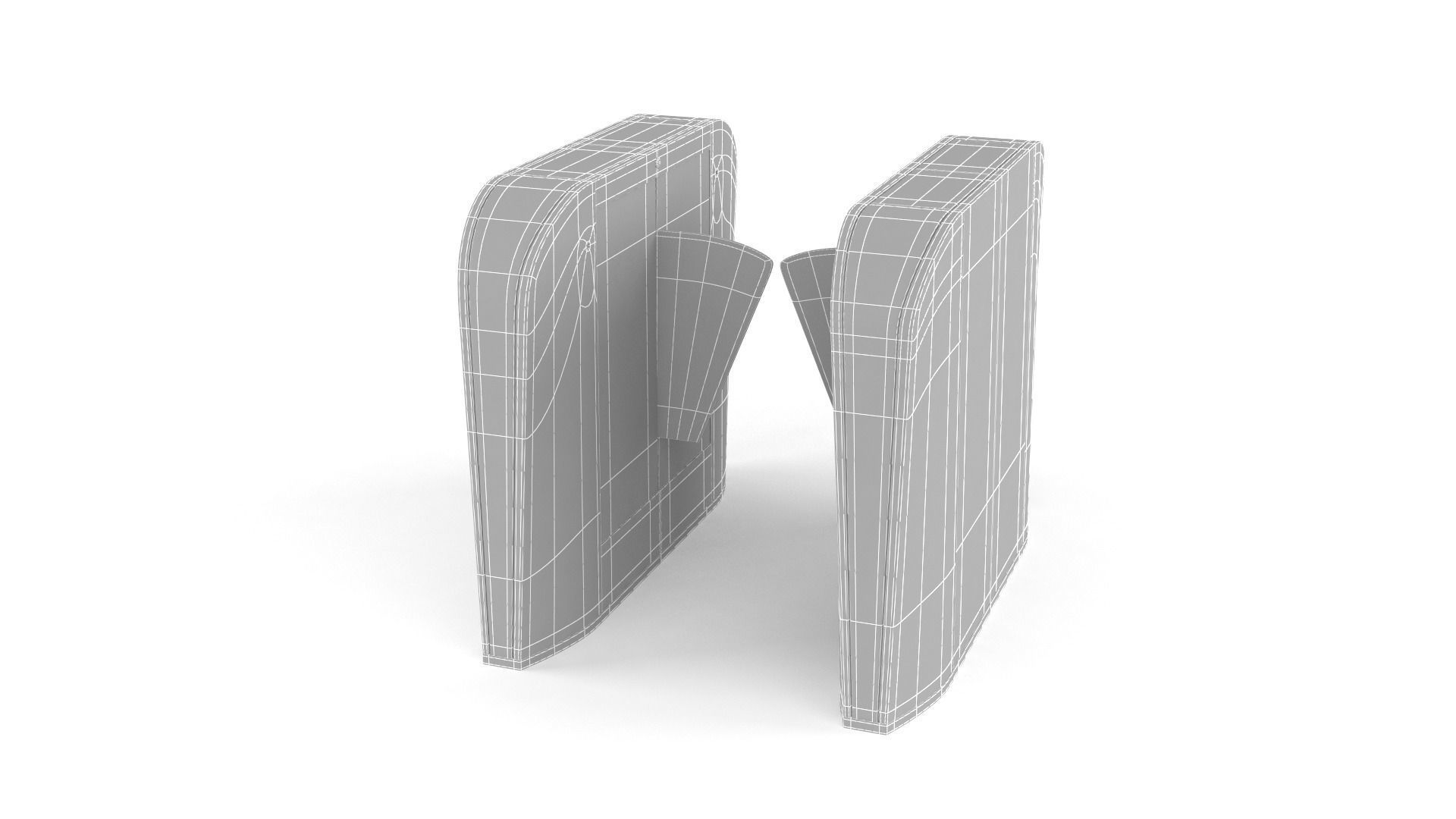 Automatic Turnstiles Gate 3D model_6