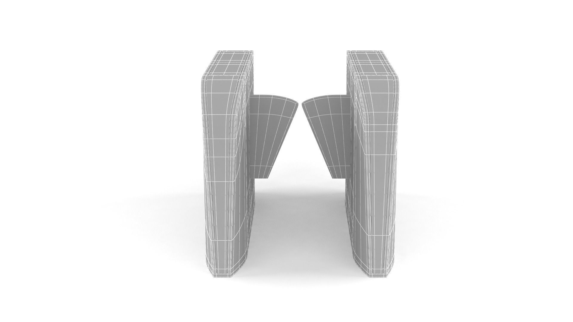 Automatic Turnstiles Gate 3D model_5