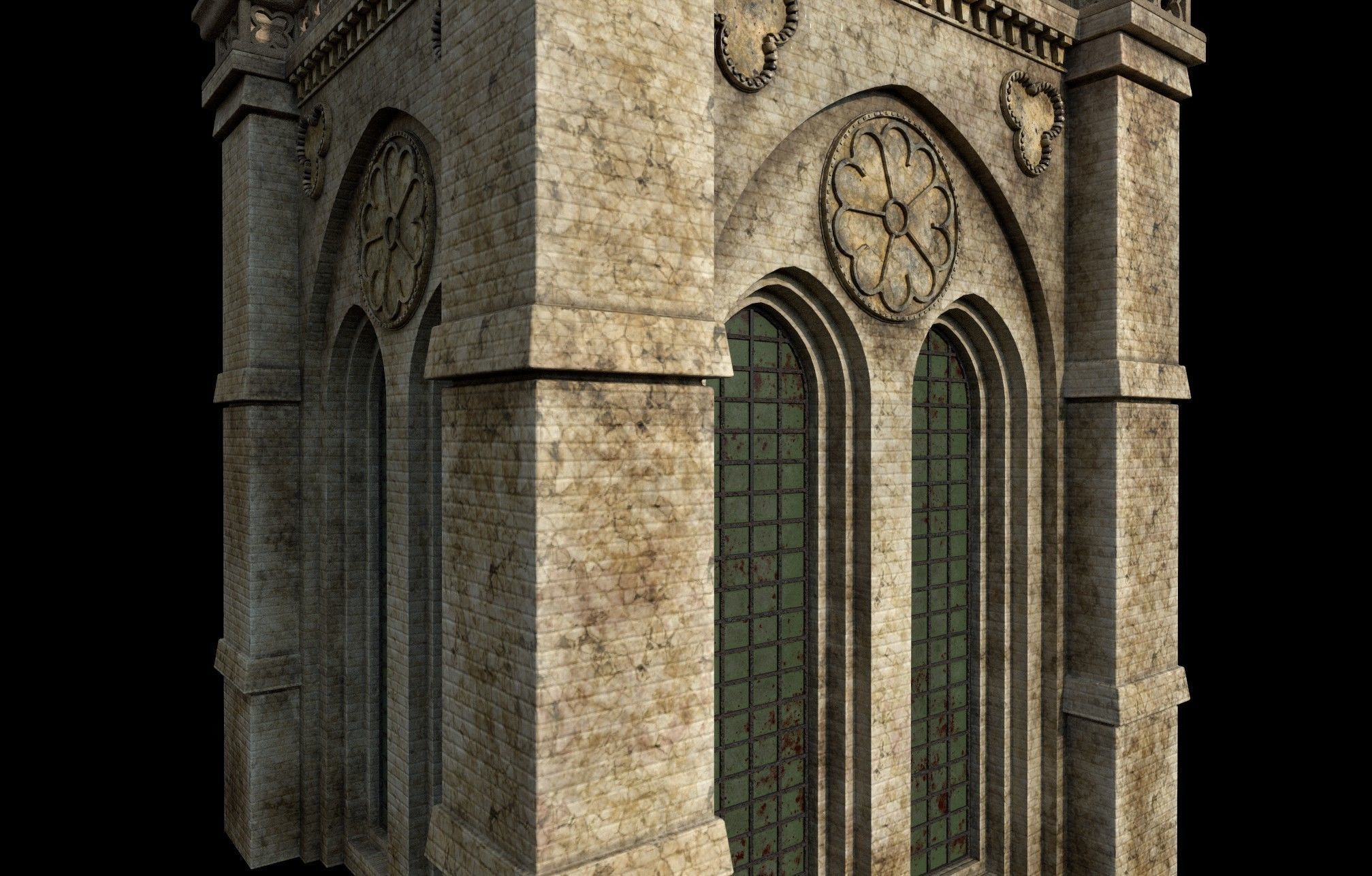 Gothic Tower A 3D model_13