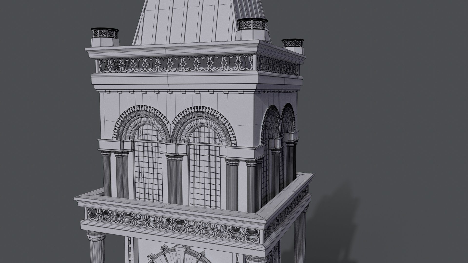 Gothic Tower A 3D model_2