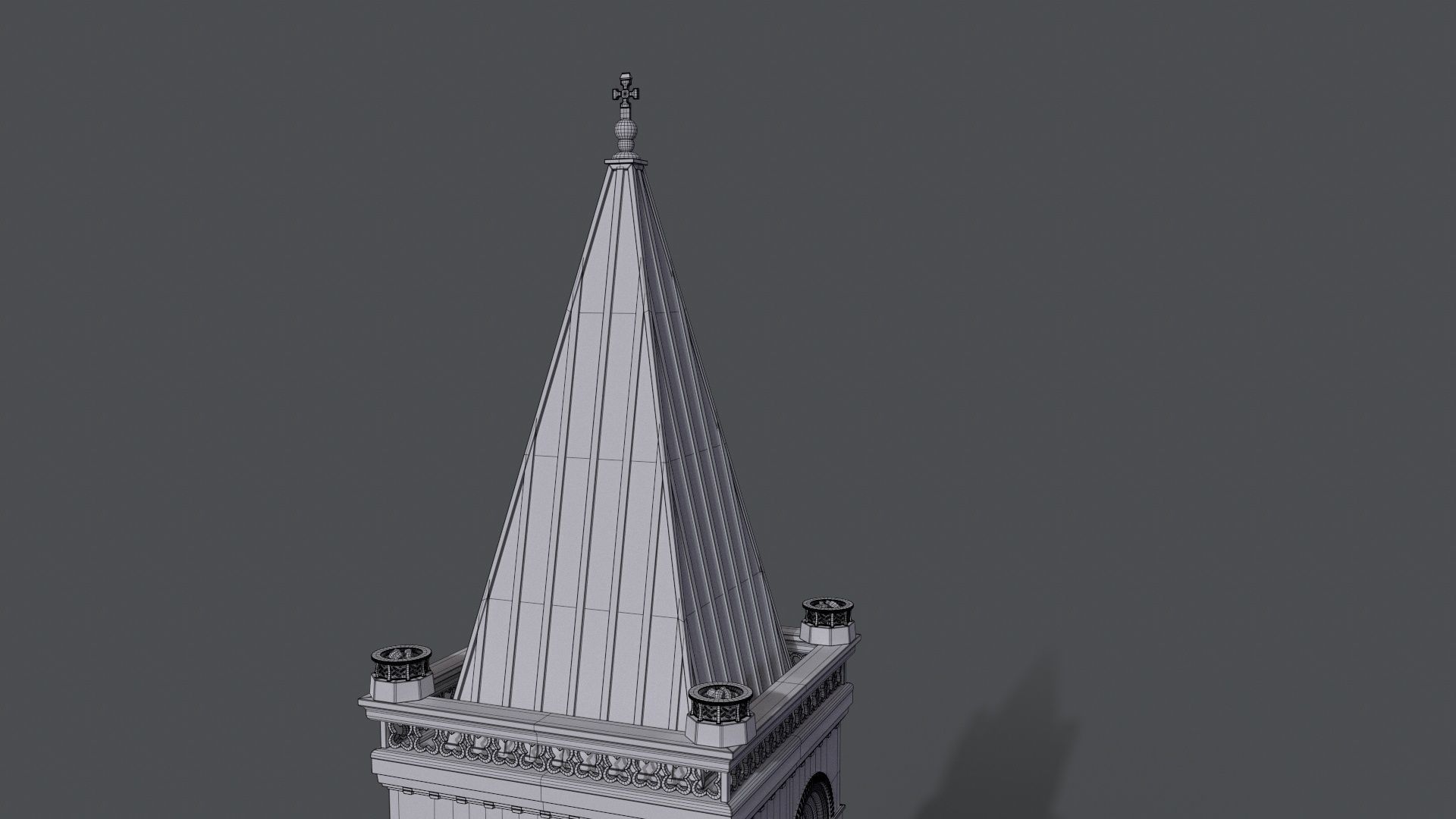 Gothic Tower A 3D model_14