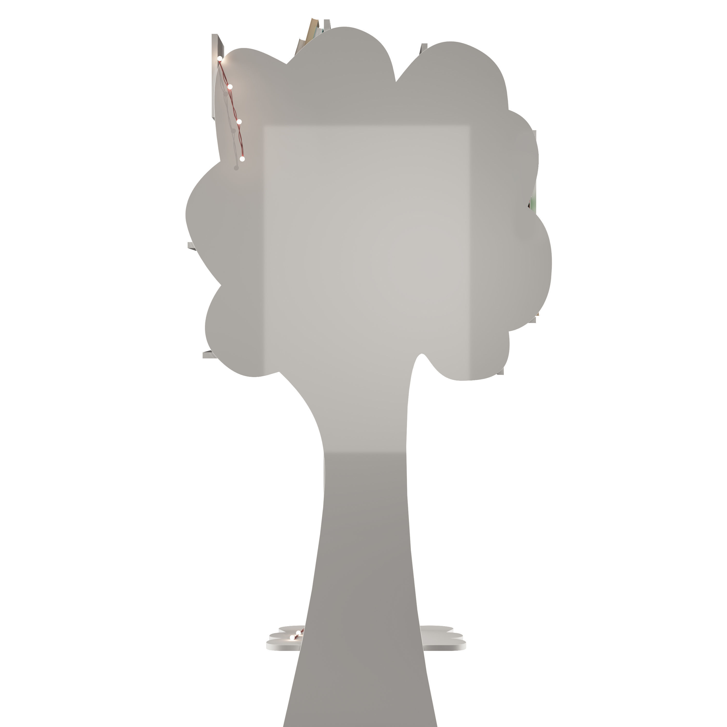 Treeshelf With Decor For Children Room 3D model_7