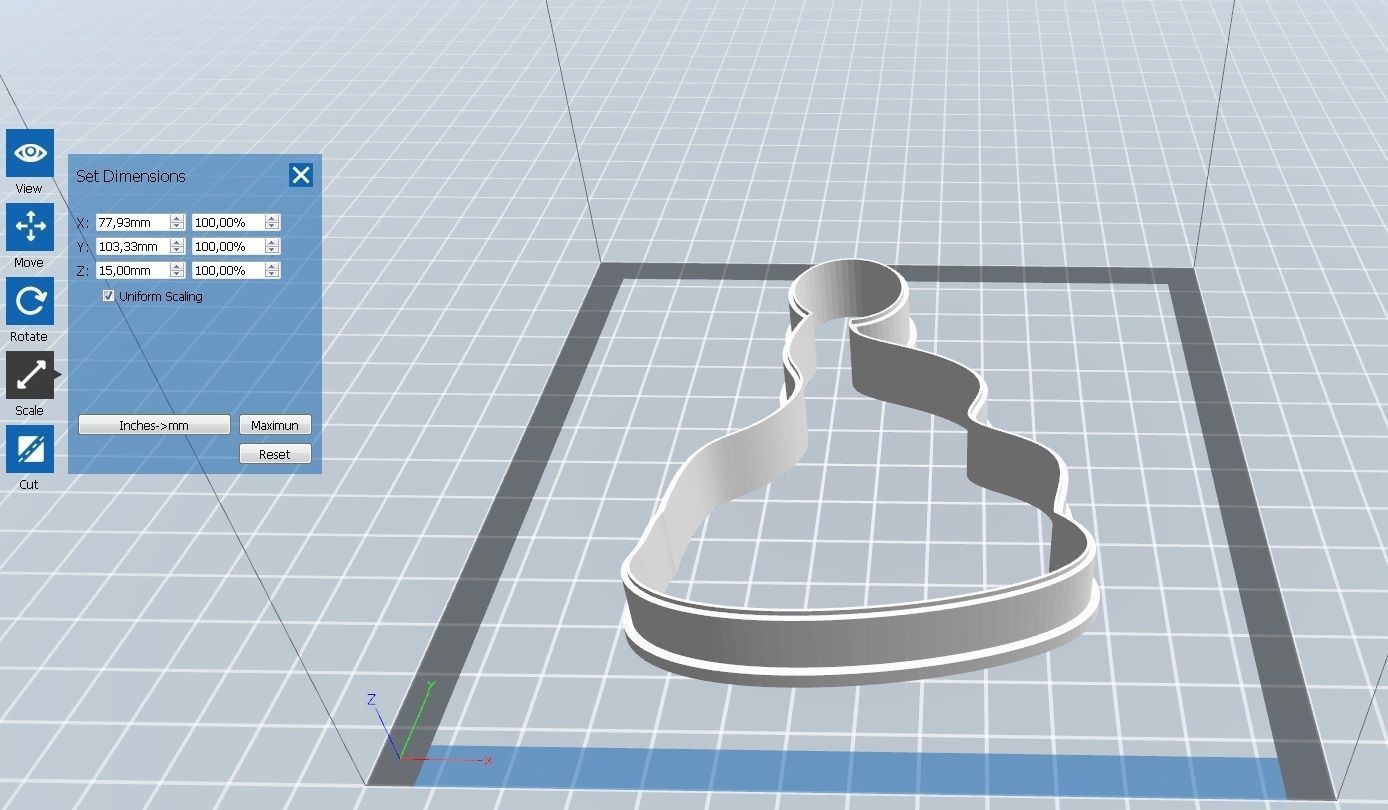 0180 Hat New year cookie cutter 3D print model_1