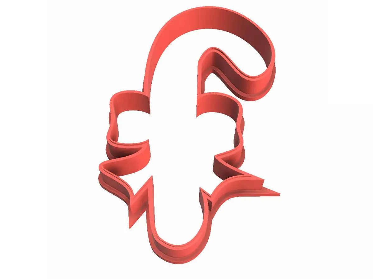 0181 Sweetie New Year cookie cutter 3D print model_0