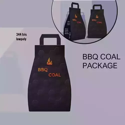 BBQ Charcoal Bag with Texture