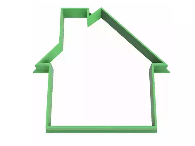 0185 Lodge New Year cookie cutter 3D print model