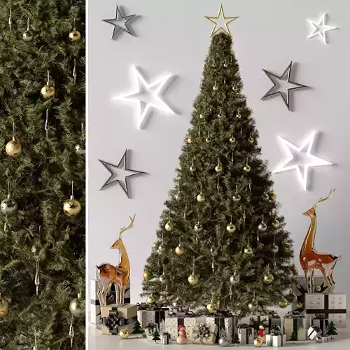 Christmas tree 001 3D model
