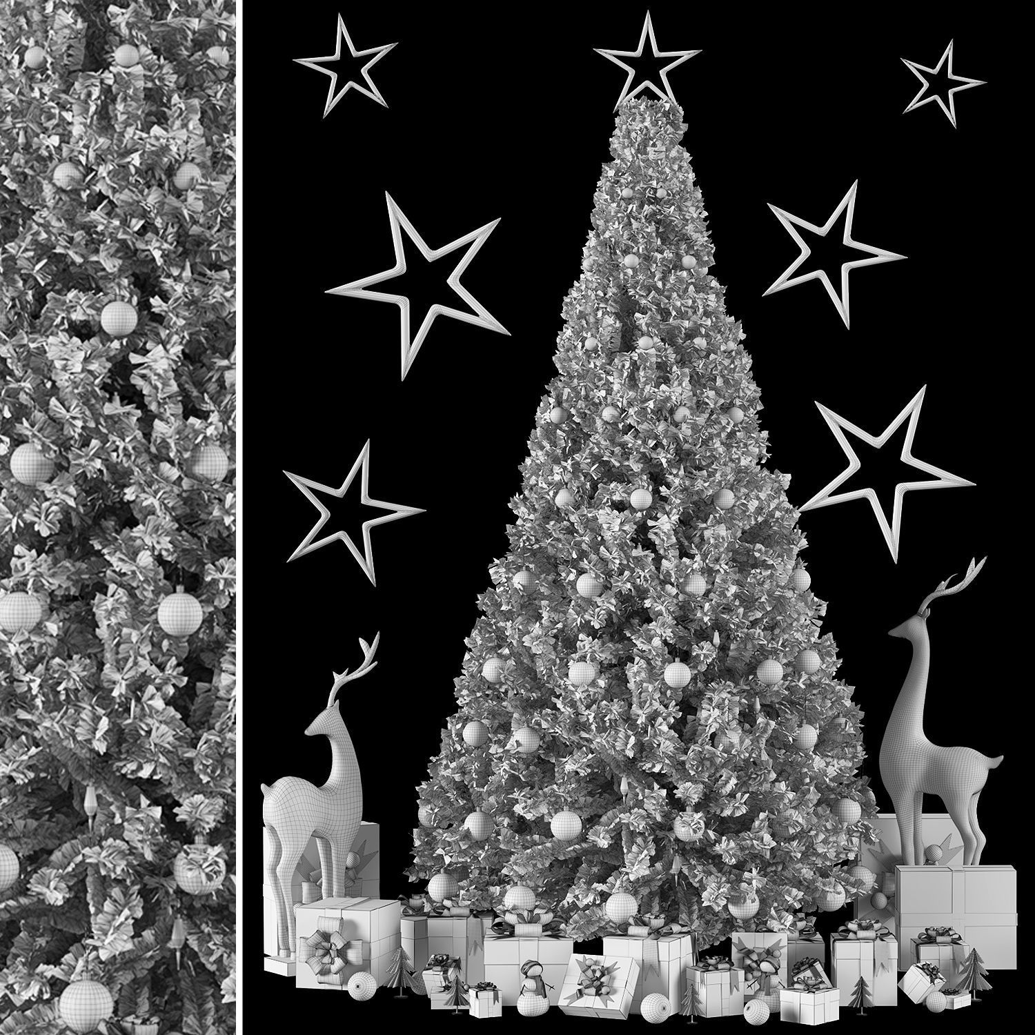 Christmas tree 001 3D model_4