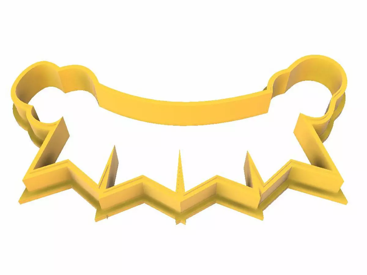 0186 Tape New Year cookie cutter 3D print model_0