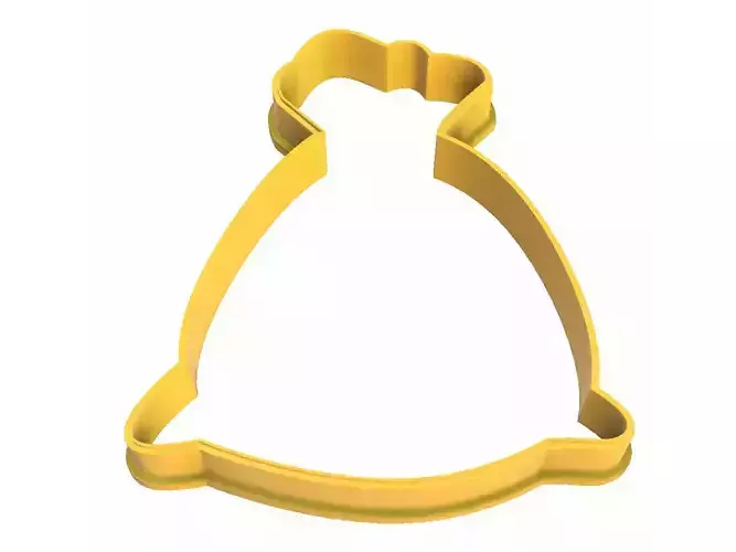 0188 Santas Bag New Year cookie cutter 3D print model